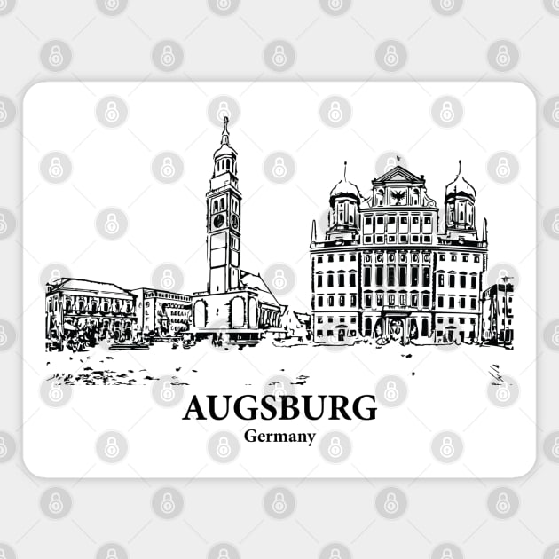 Augsburg - Germany Magnet by Lakeric